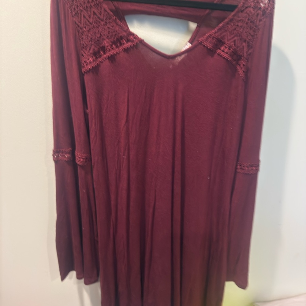 Pink Republic Burgundy Dress